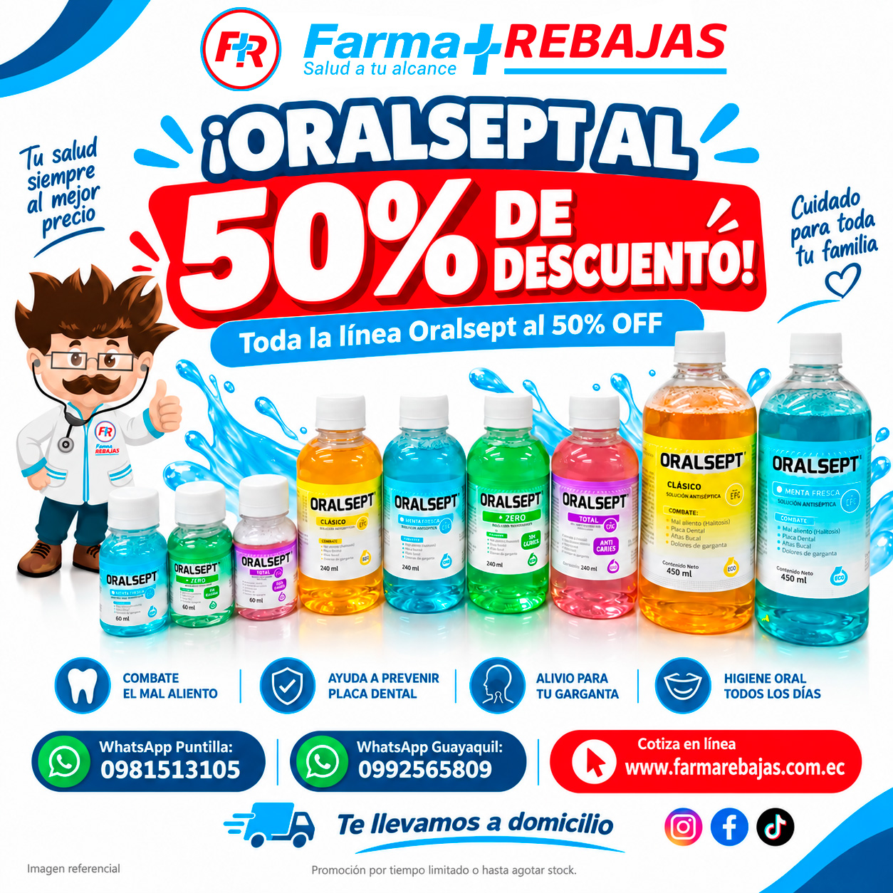 Oralseptal 50% de descuento