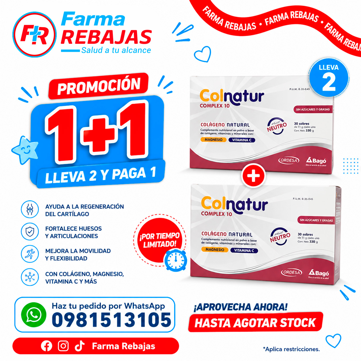 Promoción 1+1 Colnatur Complex 10