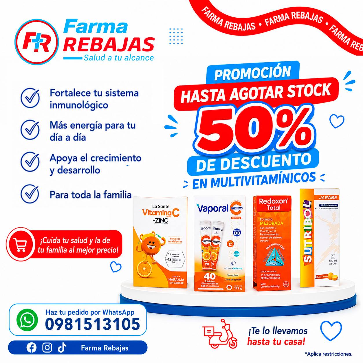 50% de descuento en multivitamínicos